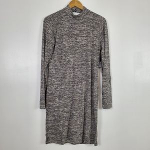 Free Press NWT long sleeved mock neck grey dress XL